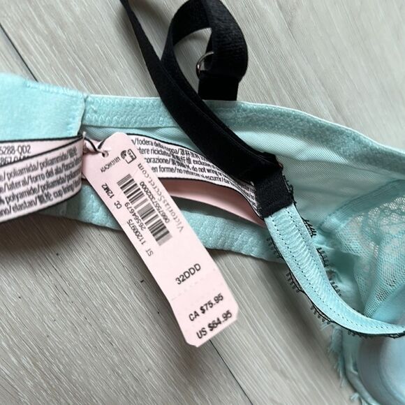 Victorie Secret Dream Angels Ribbon Slot Push-Up Bra 32DDD NWT IN PACKAGING - Picture 6 of 7